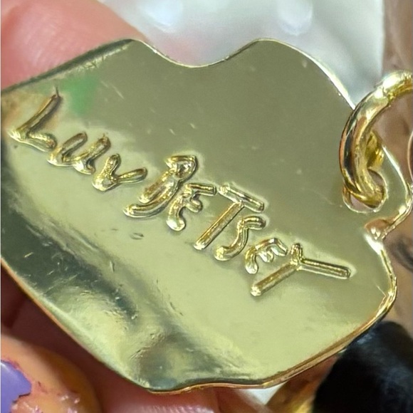 Luv BETSEY JOHNSON Unicorn Satchel Pink & Ivory Quilted Dome Crossbody LBDENA - Picture 9 of 11